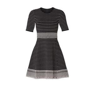 Shoshanna Mesa Tunnel Embroidered Zigzag Dress Size Small